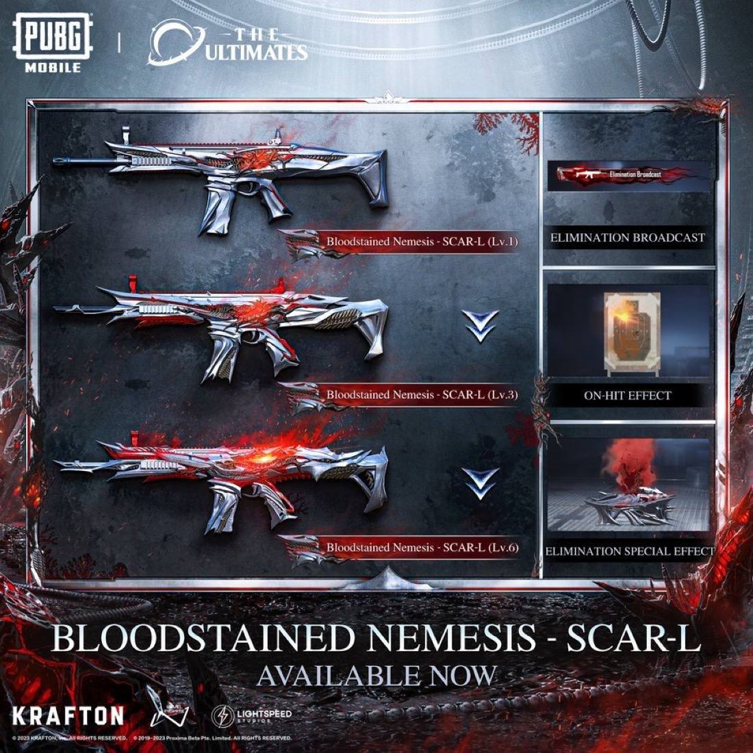 SCAR-L - Bloodstained Nemesis возвращается в PUBG Mobile