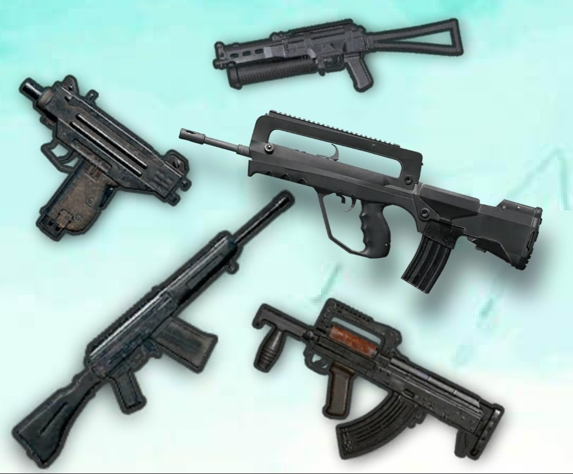 Улучшаемые пушки обновления 4.7 PUBG MOBILE — FAMAS, UZI, Groza и другие